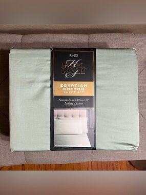 Hotel Style King Egyptian Cotton Luxury Sheet Set 600 Thread Count Dark Green
